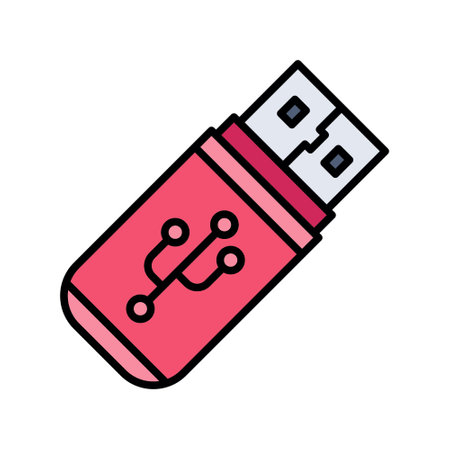 Usb Drive Creative Icons Designのイラスト素材