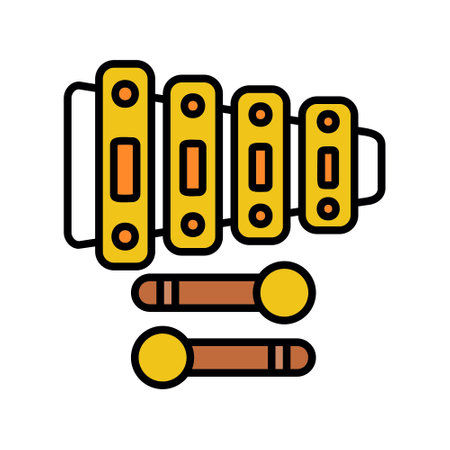 Xylophone, xylophone, xylophone, xylophone vector illustrationのイラスト素材