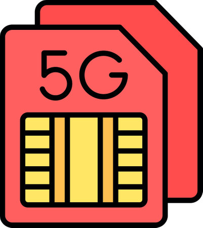 Sim Card Creative Icons Designのイラスト素材