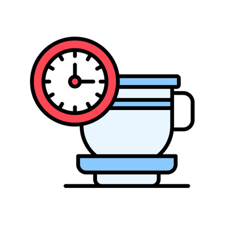 Tea Time Creative Icons Designのイラスト素材