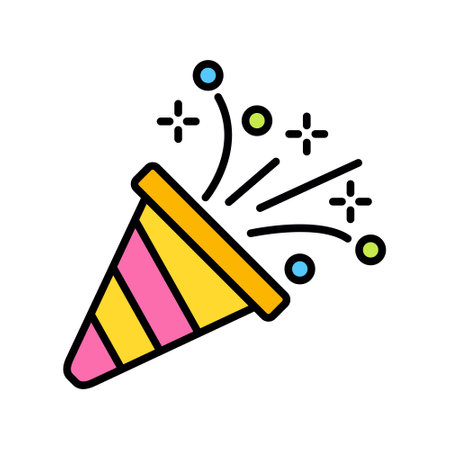 Confetti Creative Icons Designのイラスト素材