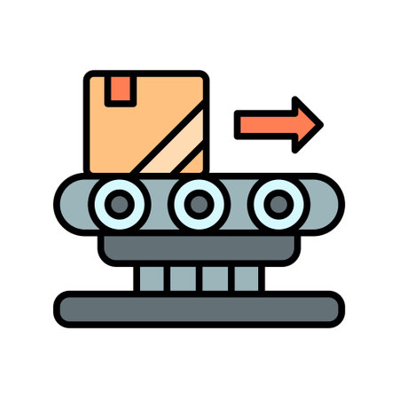 Conveyor Belt Creative Icons Design