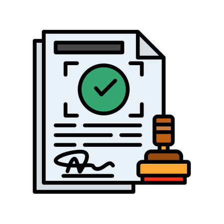 Approval Creative Icons Designのイラスト素材