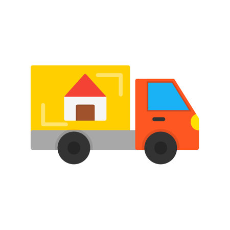 Moving Truck Iconのイラスト素材