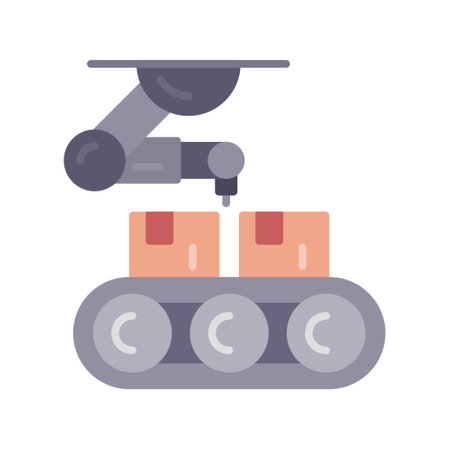 Conveyor Belt Iconのイラスト素材