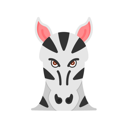 Zebra Iconのイラスト素材
