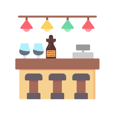 Bar Counter Iconのイラスト素材