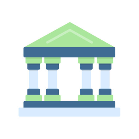 Bank icon vector isolated on white background for your web and mobile app design, Bank logo conceptのイラスト素材