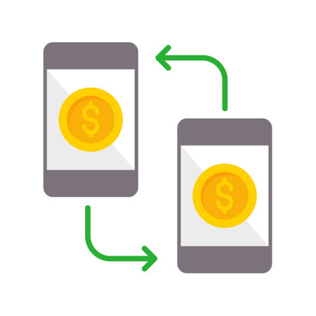 Online Transfer Iconのイラスト素材