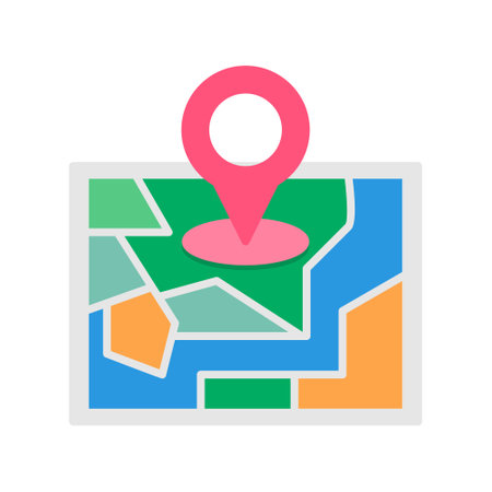 Street Map Iconのイラスト素材