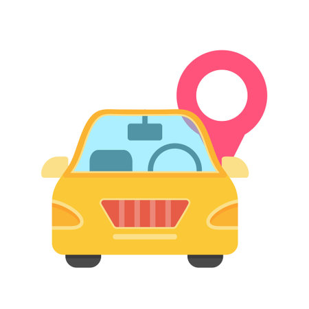 Car Location Iconのイラスト素材