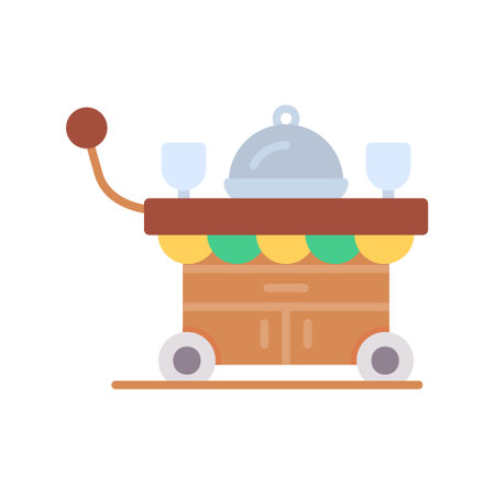 Food Cart Iconのイラスト素材