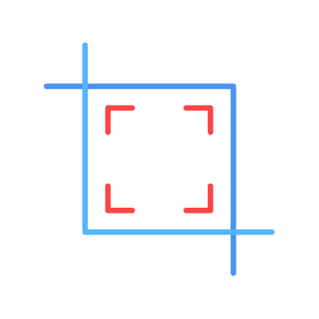 Crop Iconのイラスト素材