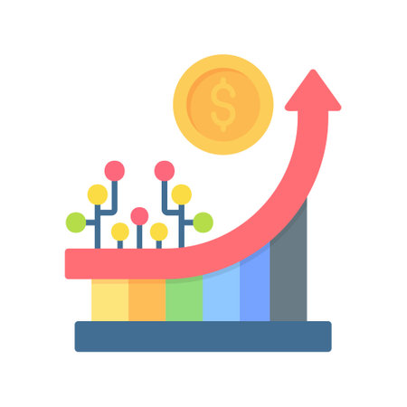 Growth iconのイラスト素材