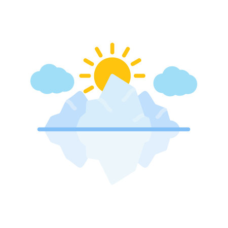 Iceberg iconのイラスト素材