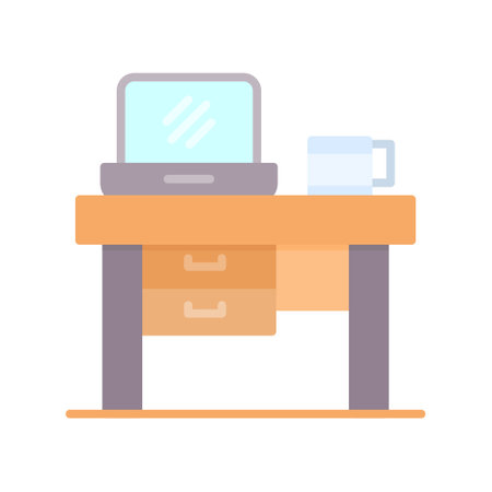 Desk Iconのイラスト素材