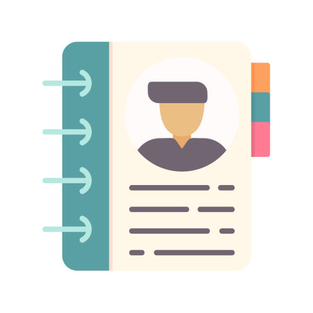 Contact Book Iconのイラスト素材