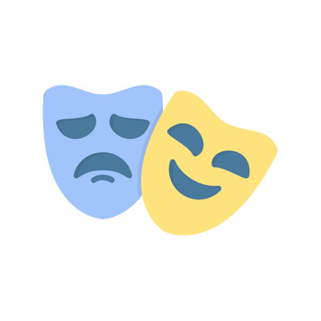 Theater Masks iconのイラスト素材