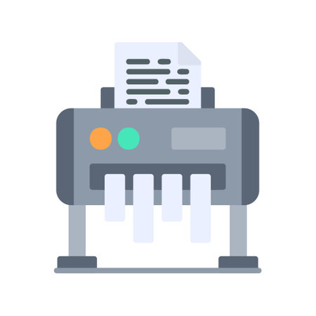 Paper Shredder Creative Icons Designのイラスト素材