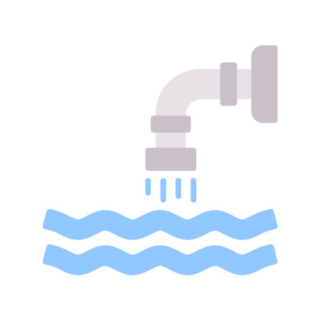 Waste Water Creative Icons Designのイラスト素材