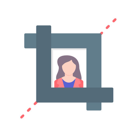 Crop Tool Creative Icons Designのイラスト素材