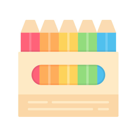 Crayons Creative Icons Designのイラスト素材