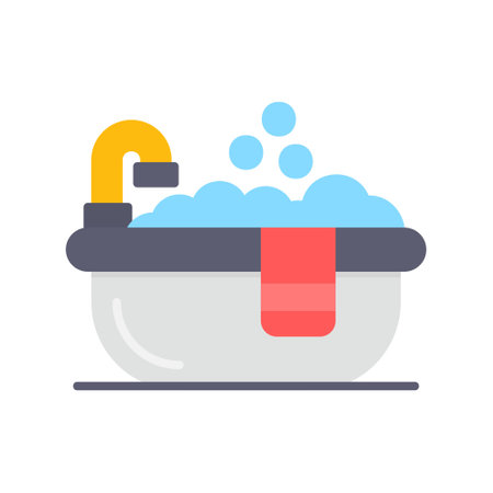 Bathtub Creative Icons Designのイラスト素材