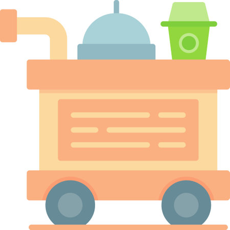 Food Trolley Creative Icons Designのイラスト素材