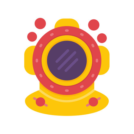Diving Helmet Creative Icons Designのイラスト素材