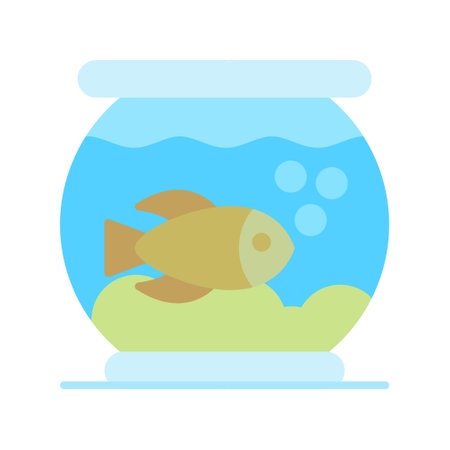 Fish Bowl Creative Icons Designのイラスト素材