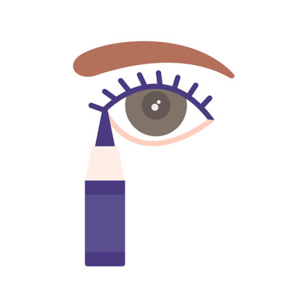 Eyeliner Creative Icons Designのイラスト素材