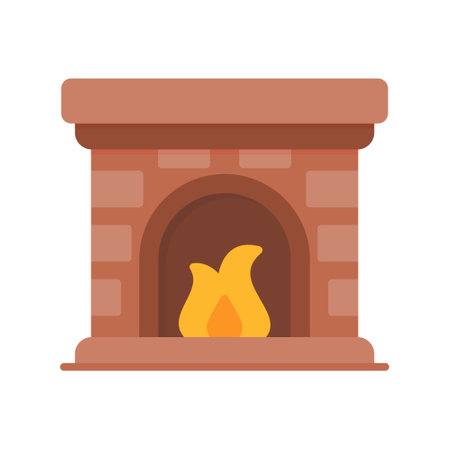 Fireplace Creative Icons Designのイラスト素材