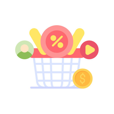 basket Creative Icons Designのイラスト素材