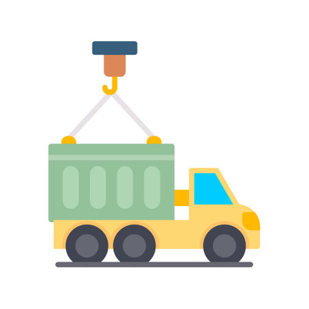 Container Truck Creative Icons Designのイラスト素材
