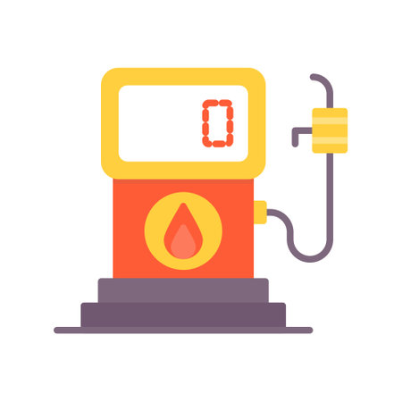 Petrol Station Creative Icons Designのイラスト素材