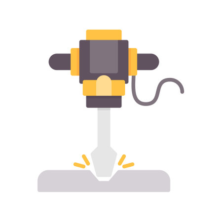 Road Drill Creative Icons Designのイラスト素材