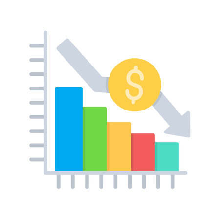 Bar Graph Creative Icons Designのイラスト素材