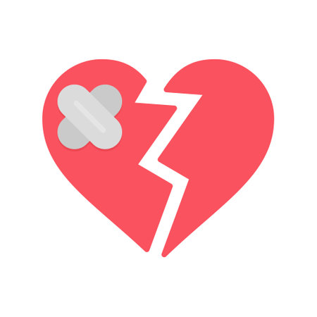 Broken Heart Creative Icons Designのイラスト素材