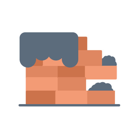 Brick Wall Creative Icons Designのイラスト素材