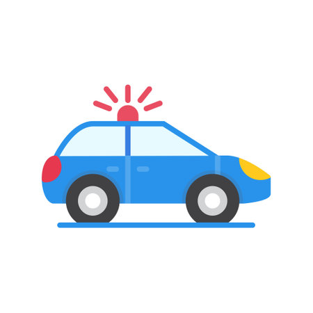 Police Car Creative Icons Designのイラスト素材