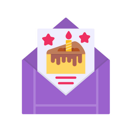 Birthday Card Creative Icons Designのイラスト素材