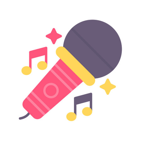 Karaoke Creative Icons Designのイラスト素材