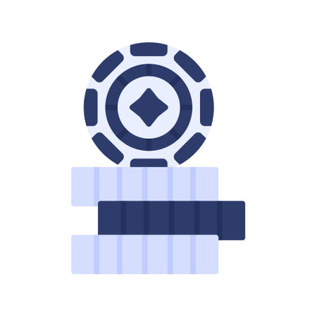 Casino Chip Creative Icons Designのイラスト素材
