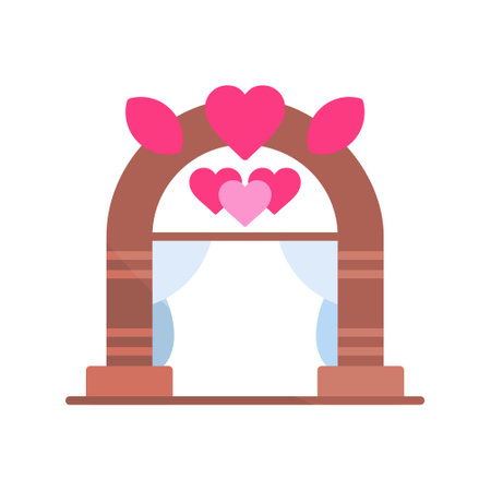 Wedding Arch Creative Icons Designのイラスト素材