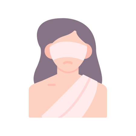 Lady Justice Creative Icons Designのイラスト素材