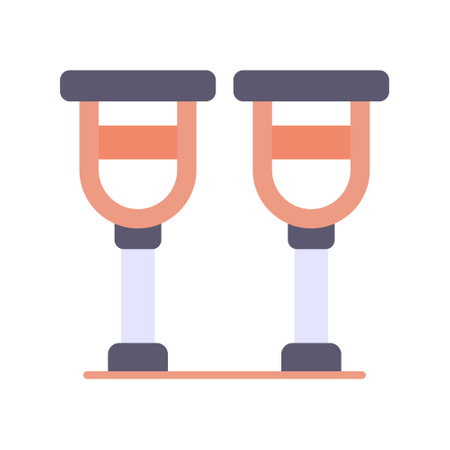 Crutches Creative Icons Designのイラスト素材