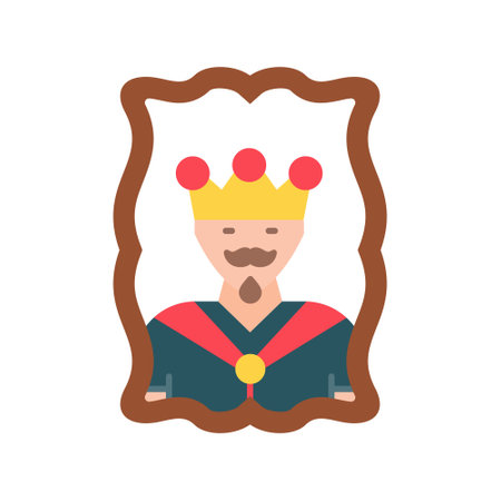 King icon vector isolated on white background for your web and mobile app design, King logo conceptのイラスト素材
