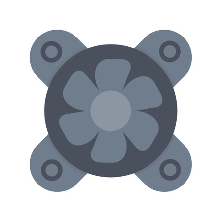 Cooling Fan Creative Icons Designのイラスト素材
