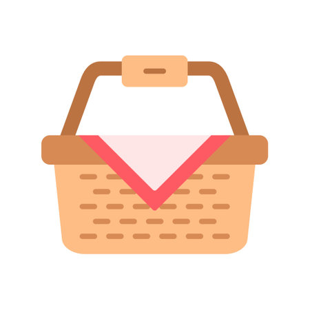 Picnic Basket Creative Icons Designのイラスト素材