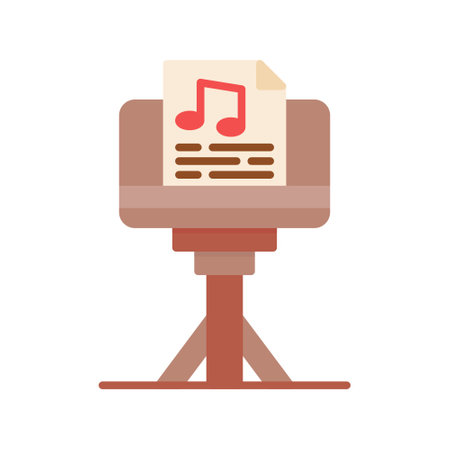 Music Stand Creative Icons Designのイラスト素材